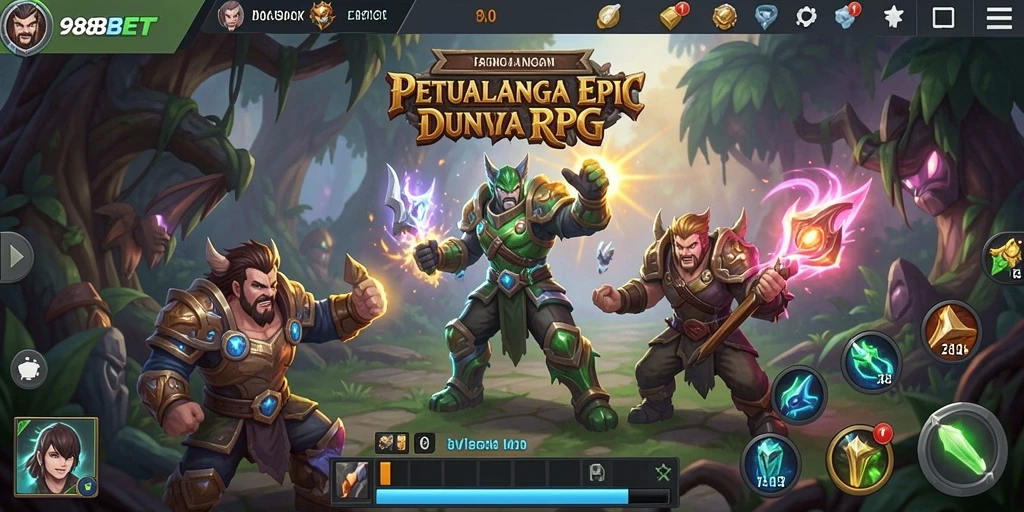 Tampilan gameplay RPG 988BET yang memukau dan menarik.