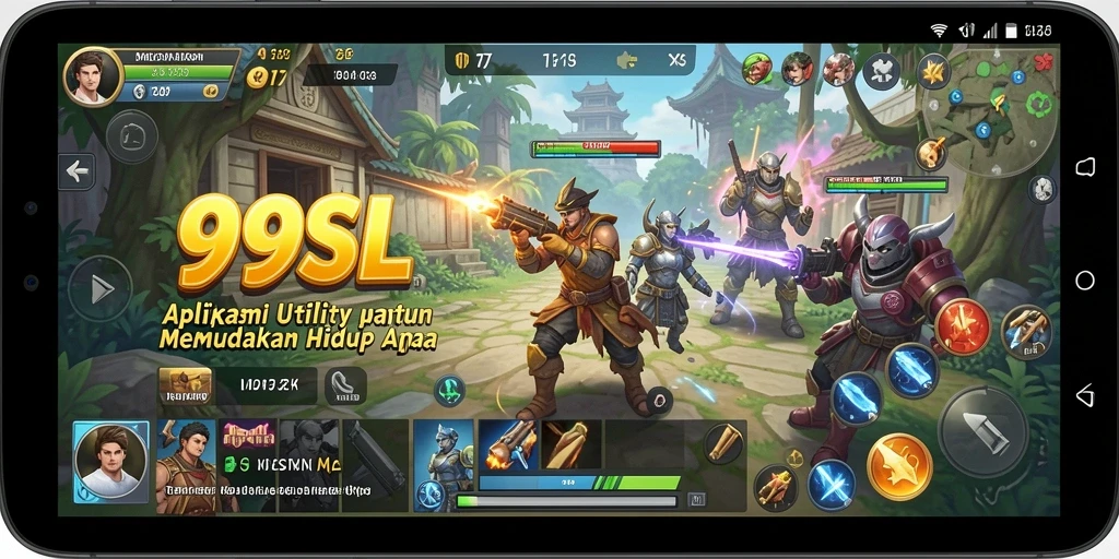 Screenshot utama aplikasi 99SL yang menunjukkan fitur utility.