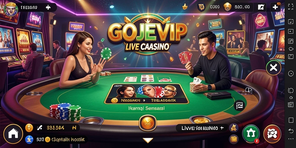 Gameplay seru di GOJEKVIP dengan dealer profesional.