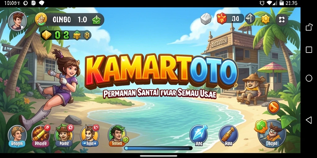Tangkapan layar KAMARTOTO menampilkan gameplay santai dan menghibur.