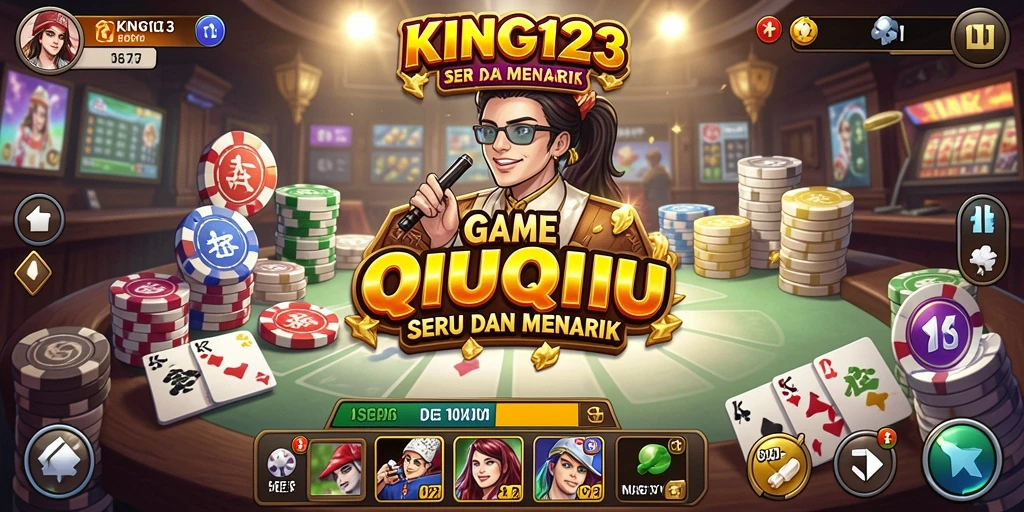 Screenshot gameplay KING123 yang menampilkan keseruan bermain QiuQiu.