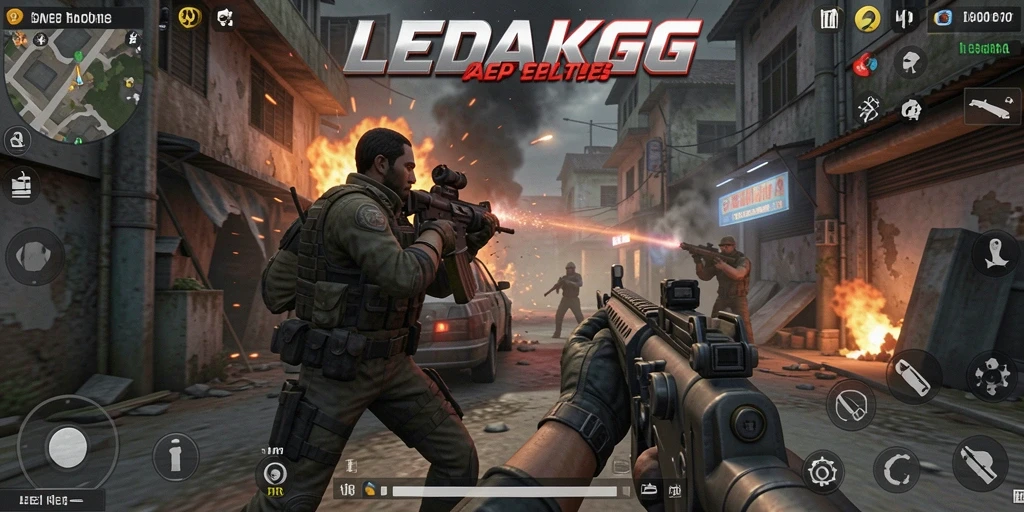 Gameplay seru dalam LEDAKGG dengan aksi penuh adrenalin.