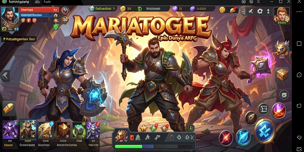Screenshot dari gameplay MARIATOGEL yang menampilkan aksi seru dalam pertarungan.