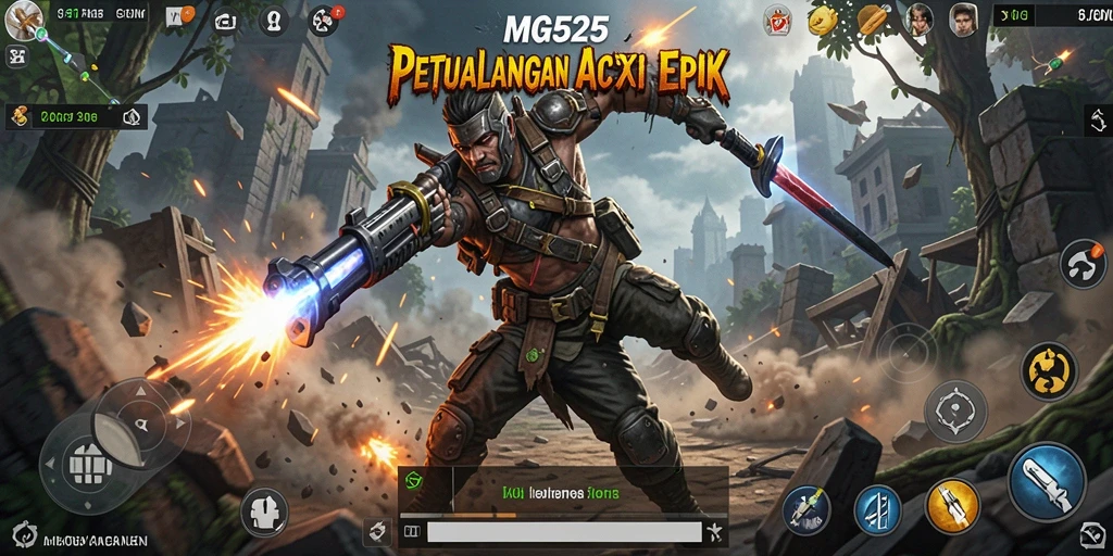 Tampilan menegangkan dari gameplay MG525 yang seru.