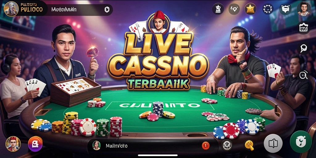 Tampilan gameplay Live Casino PULITOTO yang mendebarkan.