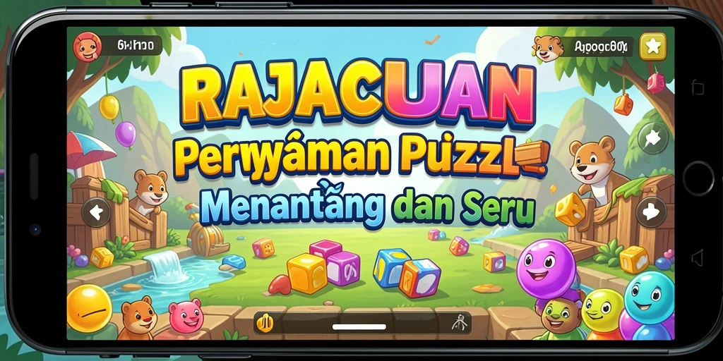 Gameplay RAJACUAN menampilkan tantangan puzzle yang seru dan menarik.