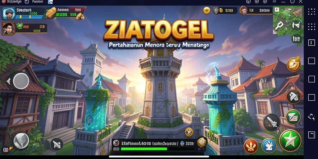 Tangkapan layar menunjukkan momen mendebarkan dalam gameplay Tower Defense.